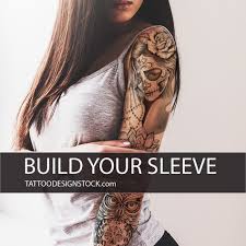 We Give To You Hundreds Of Possibilities For Create Your Own Sleeve Tattoo Desig Skull Sleeve Tattoos Half Sleeve Tattoos Designs Half Sleeve Tattoo