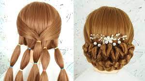 Gorgeous updos, waterfalls of waves, beautiful hair accessories and all of the ideas you need to feel your most lovely. Most Beautiful Bridal Hairstyle Tutorial 2019 Easy Hairstyles For Wedding Party Cute Hairstyles Youtube
