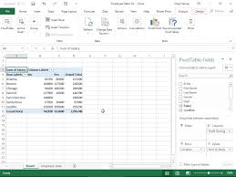 An excel pivot table gathers all the data in a spreadsheet (or a range of a spreadsheet) and presents a summary of this data in a table, that allows you to see, at a glance, information such as How To Create A New Pivot Table With The Excel 2019 Quick Analysis Tool Dummies