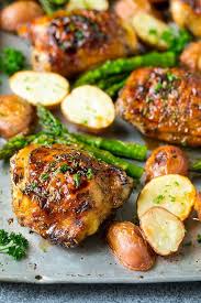 Balsamic Chicken Recipe Sheet Pan Chicken Glazed Chicken Chicken Asparagus Potatoes Dinner Glutenfree Balsamic Chicken Sheet Pan Recipes Gerd Recipes