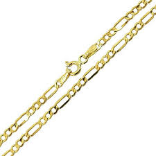 Corrente de ouro 18k masculina em até 10x sem juros + frete grátis*! Corrente De Ouro Figaro Masculina 5 4g Rdj Joias