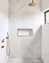 A Treetop Apartment In Noosa Modern Bathroom White Tile Shower Bathroom Design