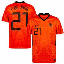 Mit den neuen designs der niederlande em 2021 trikots wollen die oranjes weiterhin auf der erfolgsspur bleiben. Nike Holland De Jong 21 Home Trikot 2020 2021