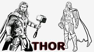 How To Draw Thor Drawing Easy Thor Sketch Holding Hammer Full Body Youtube Cartooning club how to draw длительность: how to draw thor drawing easy thor sketch holding hammer full body