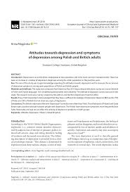 Depressionen können schwer belastend sein. Http Cejsh Icm Edu Pl Cejsh Element Bwmeta1 Element Mhp 7e2af229 2f9a 4e9b 805e D58e62a009f6 C Attitudes Towards Depression And Symptoms Of Depression Among Polish And British Adults Pdf