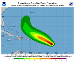 Tormenta tropical Josephine avanza sin amenazar con tocar tierra
