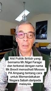 Mr.Nigel Farage ataupun terkenal dengan nama Mr.Brexit yang merupakan Ahli  Politik British menasihati saya tentang bagaimana Kemerdekaan boleh  dilakukan. Popular Support dan Ligitimacy adalah ...