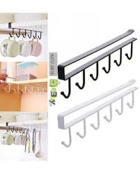 96.67% of buyers said they were satisfied. Cup Mug Holder Under Cabinet Hanging Hooks