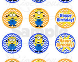Popular Items For Minions Printable On Etsy Minion Printables Minion Party Cupcake Toppers Printable