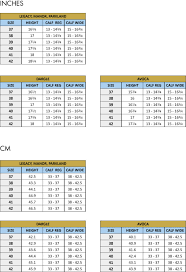 country boots size chart tredstep ireland