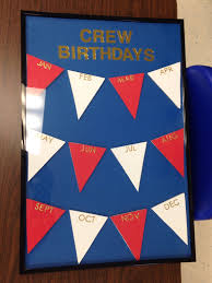 made this for my class birthday chart nautical decor