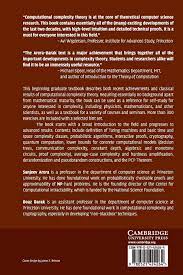 This comprehensive and authoritative reference examines key components of computational complexity, including cellular automata, graph theory, data mining, granular computing, soft computing, wavelets, and more. Computational Complexity A Modern Approach Arora Sanjeev Barak Boaz Amazon De Bucher
