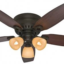 Connect the three grounding wires (green, green/yellow stripe, or bare copper) coming from the ceiling, downrod, and hanging bracket. Set Of 2 Hunter Louden 46 In Premier Bronze Flush Mount Ceiling Fan