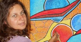 Pintora Gloria Costa: Pintura sobre tela