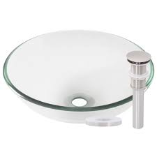 Replacing your vanity top is a great way to update your bathroom. Miseno Mno 8408 Nickel Circular 16 1 2 Tempered Glass Vessel Bathroom Sink 816694026611 Ebay