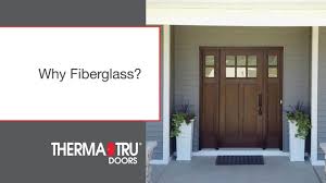 Therma tru finishing kit cedar stain kit for fiberglass doors. Therma Tru Why Fiberglass Youtube