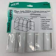 Well you're in luck, because here they come. Snap Clamps Fits 1 2 Pvc Pipe Clamp Tarps Shade Plastic To Pvc Greenhouse Ebay