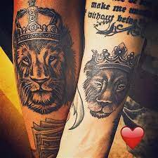51 King And Queen Tattoos For Couples Stayglam Queen Tattoo Lion And Lioness Tattoo Queen Tattoo Designs