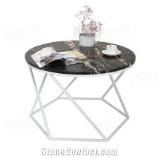 Get the best deals on marble round coffee table tables. Black Portoro Extra Round Marble Cafe Table Tops From China Stonecontact Com