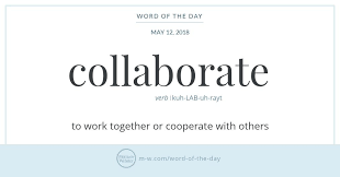 May 12 2018 To Work Together Or Cooperate With Others The Latin Prefix Com Meaning With Together Or Jointly Is A Word Of The Day Uncommon Words Words