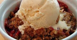 Chef John S Rhubarb Crisp Recipe In 2020 Rhubarb Crisp Desserts Oatmeal Chocolate Chip Bars