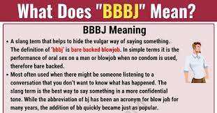 Bbbj Meaning What Does Bbbj Mean And Stand For 7 E S L Text Abbreviations Meant To Be Definitions