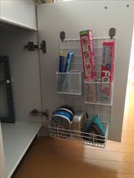シンク下の扉内側 収納 アイデア diy 100均 収納 キッチン収納術