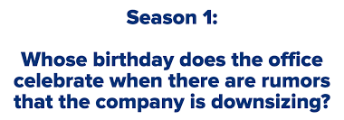 Buzzfeed staff get all the best moments in pop culture & entertainment delivered to your inbox. Quiz Hardest The Office Questions From Each Season