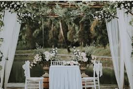 Inspirasi dekorasi konsep pernikahan outdoor. 10 Dekorasi Pernikahan Rustic Outdoor Avinci Planner