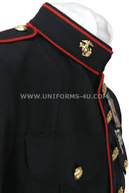 usmc enlisted dress blue uniform