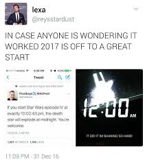 Start Off Your New Year Right Didn T See This In Time For 2017 But Will Definitely Do It For All The Years To Come Star Wars Memes Star Wars Funny