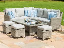 This season showcases adjustable rising tables complete with ice buckets, fire pit dining tables and the extending kingston casual dining set. Oxford Corner Dining Set With Ice Bucket Rising Table Elements