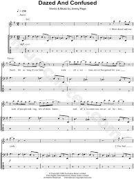 / you hurt and abuse tellin' all of your lies. Led Zeppelin Dazed And Confused Bass Tab In E Minor Download Print Sku Mn0112603