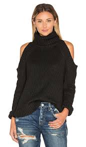 Burkas and hijabs are associated with the islam faith, but many muslim women wear this clothing simply to show modesty. J O A Open Shoulder Sweater In Black Revolve