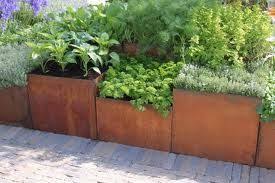 Cortin Steel Planter Boxes Large Garden Planters Backyard Landscaping Designs Backyard Landscaping