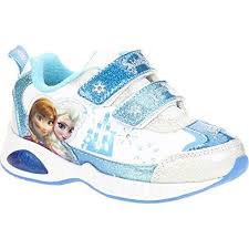 Amazon Com Frozen Toddler Girl S Light Up Cross Training Athletic Shoe White Blue Shoes Toddler Girl Shoes Mickey Shoes Baby Shoes Diy