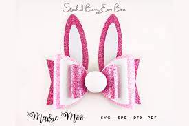 Easter Bow Template Svg Bunny Ears Bow Svg Rabbit Bow Pdf 486018 Other Design Bundles