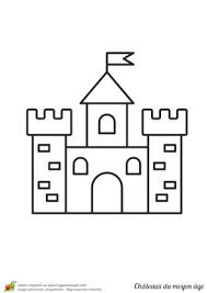 Coloriage Chateau Du Moyen Age Pour Petits Coloriage Chateau Dessin Chateau Chateau Moyen Age