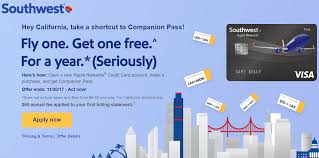 Maybe you would like to learn more about one of these? Get Companion Pass With New Southwest Credit Card And One Purchase Link Available Ca Only Danny The Deal Guru