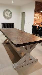 Share the post farm style kitchen tables. Diy Live Edge Trestle Farmhouse Table Rustic Table Dining Table Kitchen Tabl Live Edge Table Dining Rooms Farmhouse Dining Room Table Live Edge Dining Table