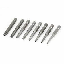 Hanging hole at the top of the handle lets you use standard hooks for organization and storage. 1 4 X50mm Magnetic Electric Pentacle 5 Point Star Head Screwdriver Bits Set 8pcs 712662293729 Ebay