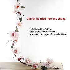 Celebrate the everyday with hearth & hand — created exclusively for target in collaboration with magnolia, a home and lifestyle brand by chip & joanna gaines. Artificial Magnolia Silk Fake Flower Wall Hanging Fake Branches Fleur Flowers Wreath String For Wedding Home Party Decoration Hot Discount 79866 Nwhome
