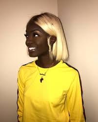 Black And Blonde Bob Wig Pin By Sonja Sophie Mami Stylz Mald On ʏᴇʟʟᴏᴡ Blonde Bob Wig Wig Hairstyles Dark Skin Women