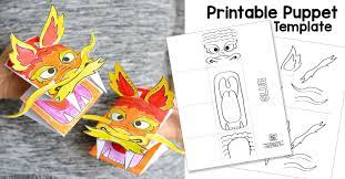 Cut out the shape and use it for coloring, crafts, stencils, and more. Printable Chinese Dragon Puppet Easy Peasy And Fun