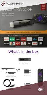Roku Streaming Stick The Roku Streaming Stick 4k Hdr Is Super Charged With Brilliant Hd 4k Ultra Hd And Hdr Pictu Streaming Stick Roku Streaming Stick Roku