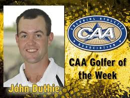 CAA Honors Golfer Duthie
