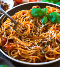 According to italian chef cesare casella simply thin some tomato sauce with water, bring it to a boil, dump the dry spaghetti into it, and cook it for about 15 minutes, stirring occasionally so the. Pasta Arrabiata