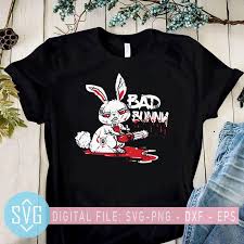 This bad bunny svg cut file is directly use for printing purpose on t shirts clothing accessories and personalized gifts items label vinyl book cover and all other. Horror Rabbit Halloween Svg Bad Bunny Svg Horror Svg Halloween Svg Svg Trends Studio Trendy Svg For Crafters