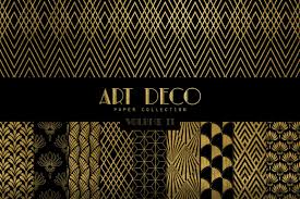 High Resolution Black And Gold Art Deco Background Art Deco Digital Papers Vol 2 By The Paper Town On Creativemarket Art Deco Pattern Art Deco Art Deco Design