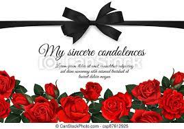 Discover prada official website and buy online the latest collections of bags, clothes, shoes, accessories and much more. Funereal Vector Card With Black Ribbon And Roses Funereal Card With Mourning Ribbon And Roses Obituary Poster Condolence Canstock